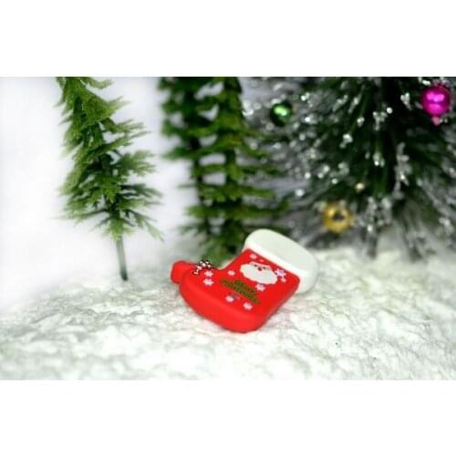 Lovely Christmas Gifts USB Flash Drive Mini USB Flash Disk Socks full with Christmas Styles Pendrive 32GB 64GB USB 2.0 Bulk Gift