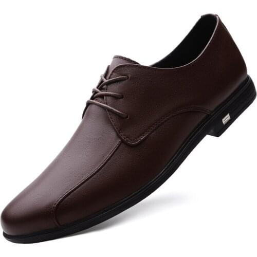 Men Formal Shoes Luxury Oxford Footwear Fashion High Quality Genuine Leather Men Shoes Office Wedding Men Dress Shoes