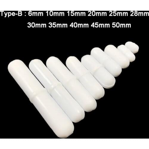 11pcs Magnetic Stirrer Bar Set 6/10/15/20/25/28/30/35/40/45/50mm Mixed Size PTFE Magnetic Stirrer Mixer Stir Bars Type-B