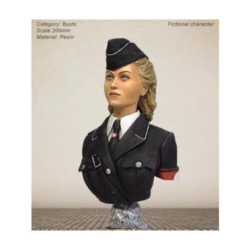 Resin Kits 1/9 woman GK officer Unpainted Kit Resin Model