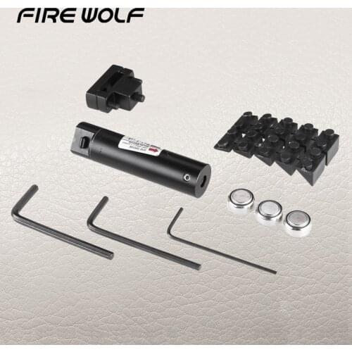 FIRE WOLF Tactical Hunting Mini Red Dot Laser Sight For Pistol Handgun With Universal Mount Free Shipping Laser Pointer Jd 851