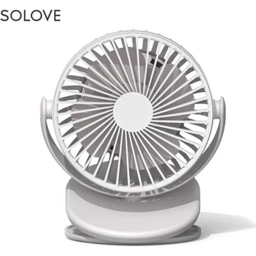 Youpin Solove Clip Fan 3 Windshield 360 Degree Rotating Removable Portable Handheld Rechargeable Mini Fan For Home Office