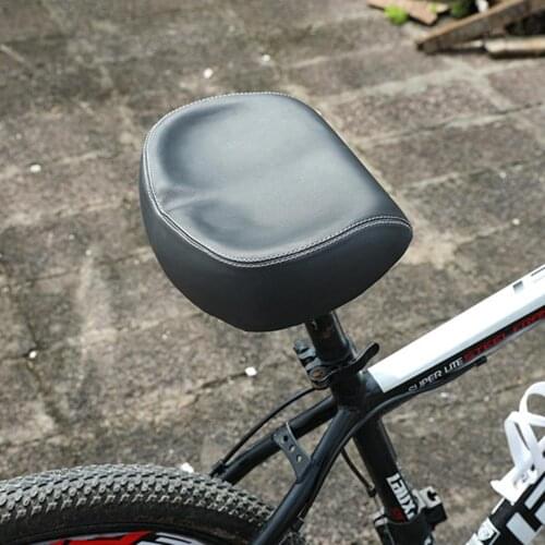 Wide Big Bum PU Saddle Seat Bike Bicycle Comfort Soft Foam Pad Cushion Mountain Bike Saddle Seat Cushion Cycling Accessories