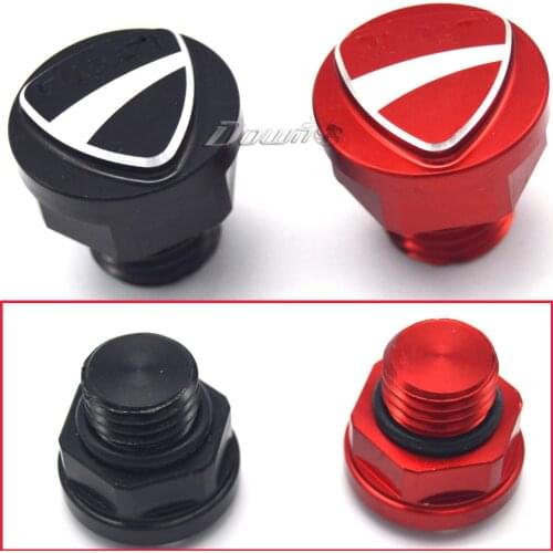 Special Motorcycle Accessories 3D Logo Billet Aluminum Oil Cap Filler Cover Screw For DUCATI MONSTER 696 796 1200/S Red