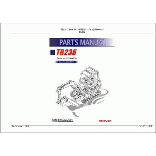 Takeuchi 10.2014 Parts Manual+workshop manual