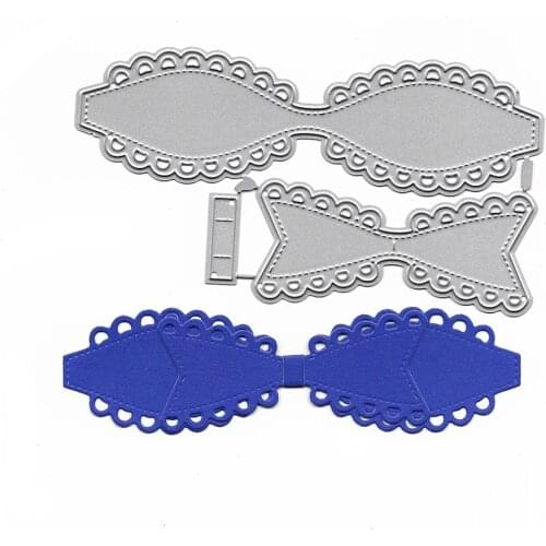 Bow Dies Stencils For DIY Scrapbooking Card Making Photo Album Decor Embossing Craft Metal Die Cutting Clear Stamps And Dies