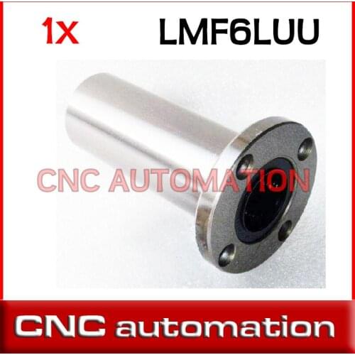 LMF6LUU 6mm lengthen round flange linear bearing 6x12x35mm for 6mm rail guide