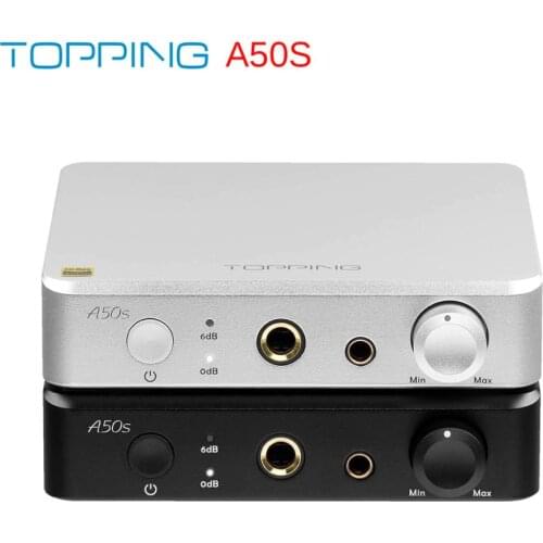 NEW Topping A50s single-end 6.35mm SE Headphone Amplifier 4.4mm balanced output 20ohm preamplifie NFCA 3500mv*2 preamp