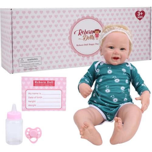 21in Vinyl Reborn Baby Dolls Fashion Waterproof Doll Baby Toy For Kids Birthday Gifts Playmate