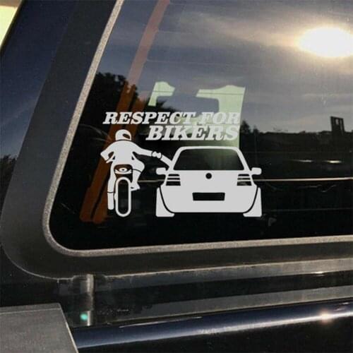 1/2pcs Respect Biker Sticker For On Car Motorcycle Vinyl 3D Stickers Motorcycle Vinyl 3D Stickers And Decals