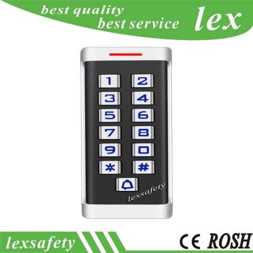 125khz Id Secure Door Locks RFID Reader Metal Keypad Door Access Control,Ip68 Waterproof Metal Case Keypad RFID Reader+2 Keyfobs