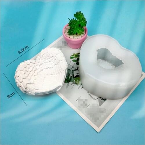 2020 New Transparent Silicone Mould Resin Decorative Craft DIY Love wings Storage box Mold epoxy resin molds for jewelry