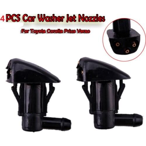 4Pcs/lot Front Windshield Washer Jet Nozzle For Toyota Prius Corolla Verso AR10 Highlander MK1