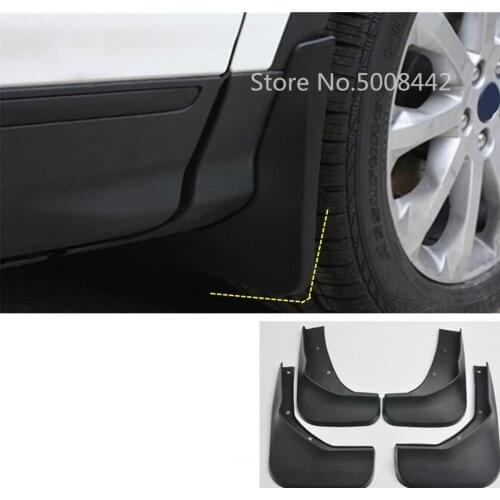 For Ford Kuga Escape 2017 2018 2019 2020 Car Cover Styling Fender Soft Mudguard Protection Flap Splash Mud Guard Frame 4pcs