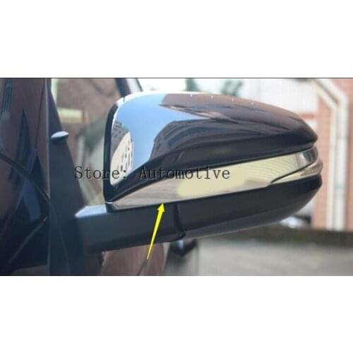 ABS ! Chrome Side Door Mirrors Rearview Stripe Cover 2 pcs For TOYOTA RAV4 2013 2014
