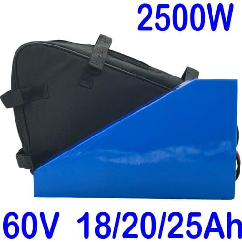 60V Electric Bicycle Battery 60V 20AH lithium Battery 60V 1000W 1500W 2000W 2500W Electric Scooter Ebike Battery with 5A charger