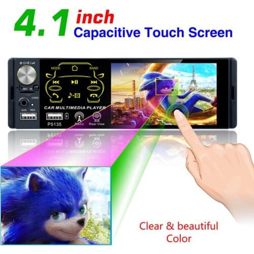 4.1 Inch Car Radio With HD Touch Screen Bluetooth Two USB Port For Car MP5 Media Player Radio Automotive Electronic Accessories