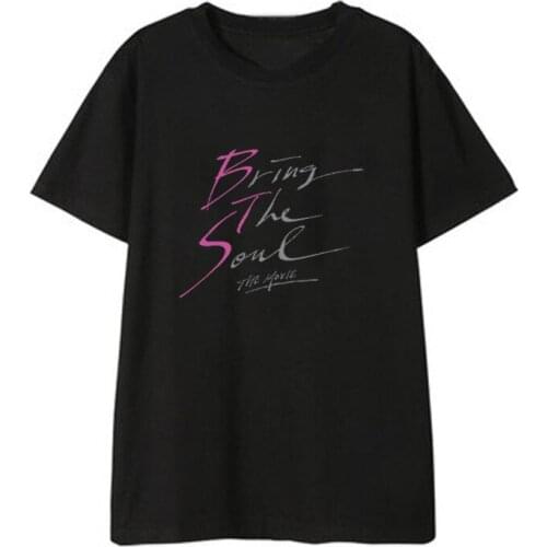 Kpop Bangtan Boys Album Shirts Hip Hop Streetwear Fashion Clothes Bring The Soul Tshirt T Shirt Short Sleeve Tops T-shirt
