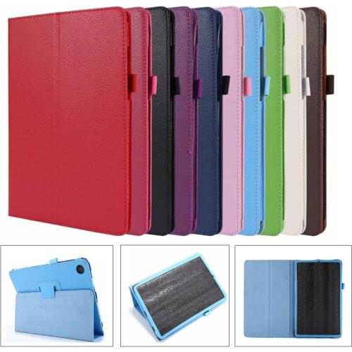 Case For Lenovo M10 M8 P10 E10 E8 E7 Tab 4 10 8.0 7504 7304 Tablet Cases Stand 2-Fold Litchi PU Leather Cover