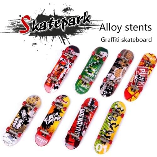 DIY Assembly Mini Finger Skateboard Deck Truck Skate Park Board Boy Kids Children Present