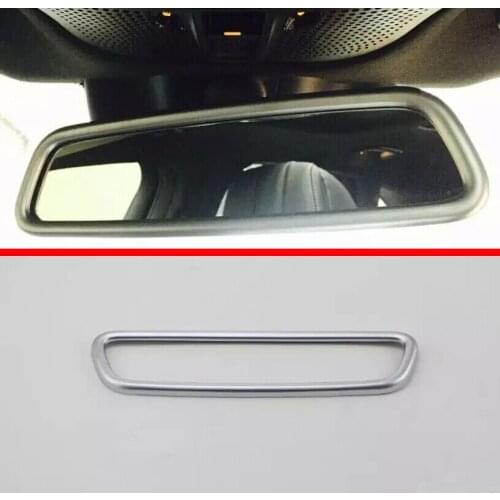 For Benz GLC Class X205 2015-2017 ABS Pearl Chrome Interior Mirror Cover Trim