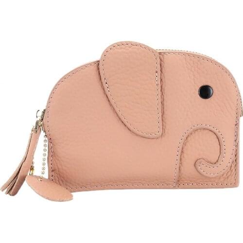 Women Cartoon Creative Elephant Coin Storage Pouch Purse Bag Card Cash Holder
