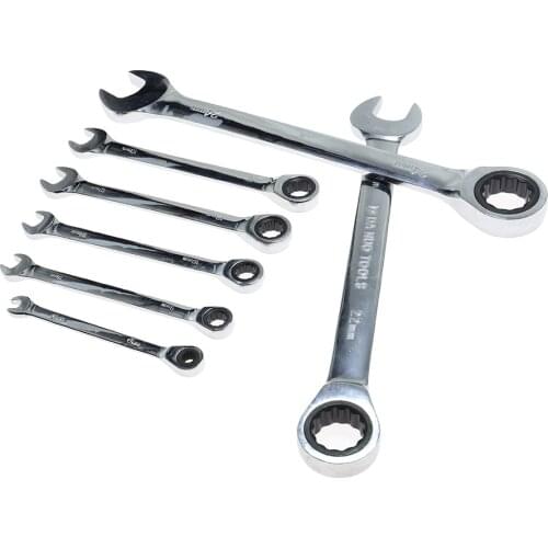 1 pcs dual use Ratchet Combination Metric Wrench Tooth Gear Ring Torque and Socket Wrench Set Nut Tools for Repair auto