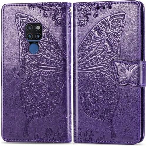 2021 3D Butterfly Embossed Leather Flip Case For Huawei Mate 20 Pro LYA-L29 Mate 20 Lite SNE-LX1 Mate 20 HMA-L29 Phone Wallet Co