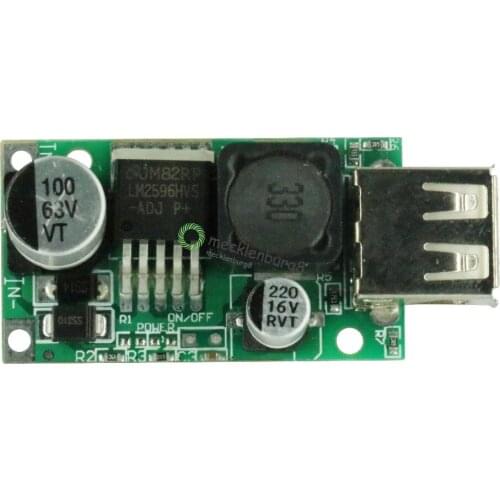 LM2596HV 9V 12V 24V 36V 48V to 5V 3A USB Charger Module 5V DC-DC step-down converter module