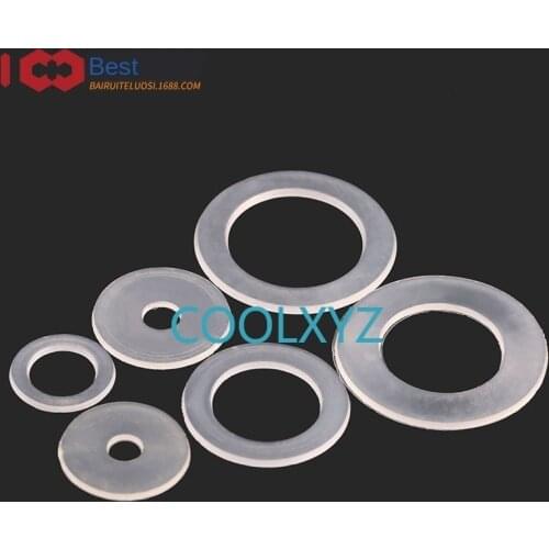 Soft Nylon Gasket Nylon Gasket Nylon Insulated Flat Pad Plastic Gasket Plastic Gasket M3-M20 20PCS