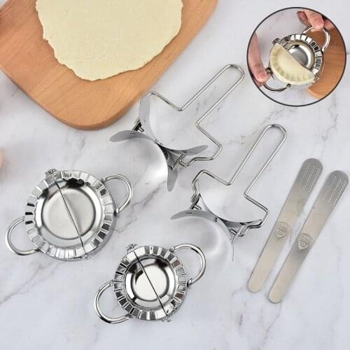 2/3Pcs Dumpling Set Stainless Steel Maker Dough Cutter Dumpling Mould Pie Ravioli Kitchen Pastry Tools Cutting Tool Accessories