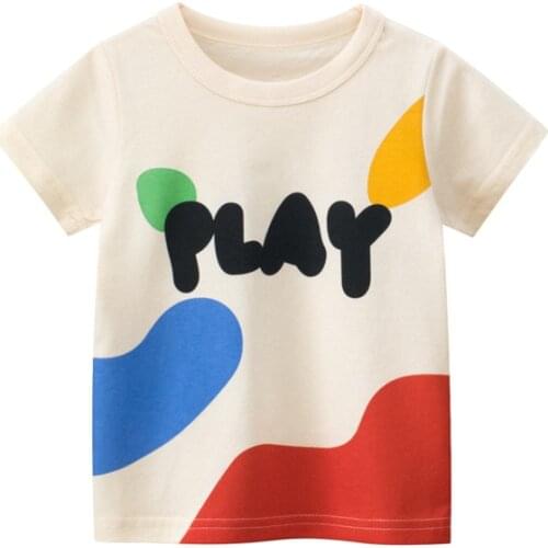 New girls short-sleeved T-shirt tide summer baby half-sleeved top