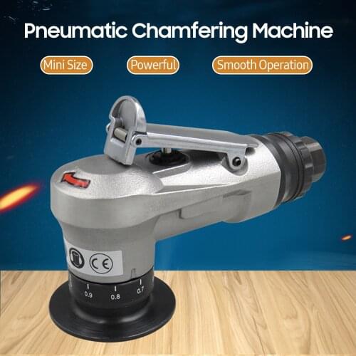 Pneumatic Chamfering Machine 1/4 Inch Air Inlet Chamfering Tool with Adjustable Depth&Air Inflow for Trimming Deburring Linear