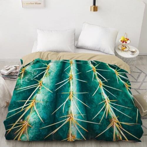 1PCS 3D Printed Really Cactus Design Duvet Cover 240x220 King Size Printing NO Pillowcases And NO Sheets Home Textiles Comforter