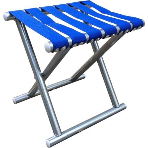 Portable Round Tube Folding Chair Outdoor Fishing Rest Stool for Camping Fishing Rest Stool