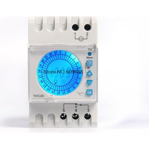 Programmable 48-Group Timing Switch Time Switch with Backlight Display Timer Time Controller