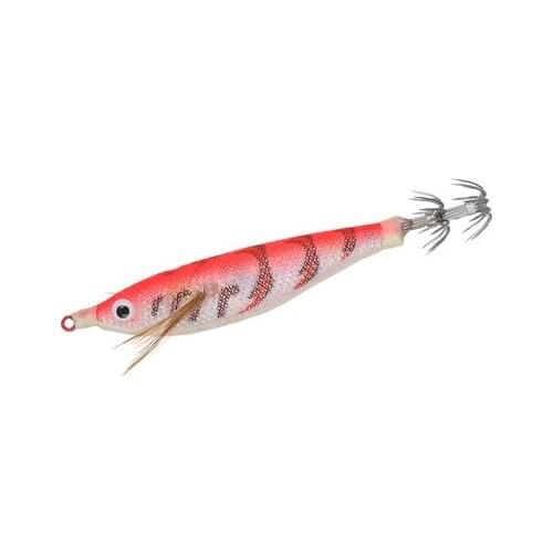 1Pcs Fishing Lure 10cm/10g Squid Hook With Crane Swivel Wobblers Jigs 3D Eyes Octopus Cuttlefish Wood Shrimp Hard Baits