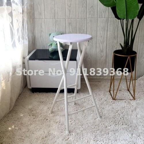 High Footed Stool Bar Stool Folding Chair Portable Household Fishing Stool Simple Modern Bar Stool Back Bar Chair Leisure