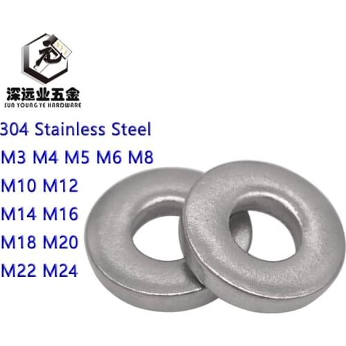 DIN7349 Heavy-duty Plain Washer M3-M24 304 Stainless Steel Heavy Duty Flat Gasket Heavy-duty Machine Plain Washer Thick Washers