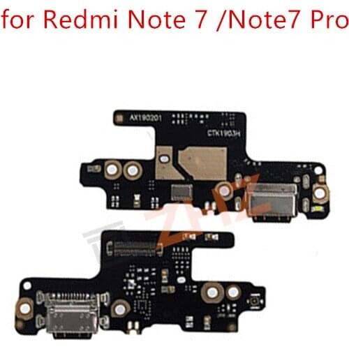 For Xiaomi Redmi Note 7 USB Charger Port Dock Connector PCB Board Ribbon Flex Cable + Headphone Jack Audio Earphone repair Parts