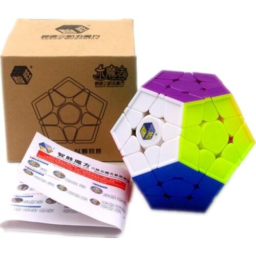 Yuxin Little Magic Megaminxeds 3x3 V2 Stickerless Magic Cubes 3Layers Speed Cube Professional Puzzle Toys For Children Gift