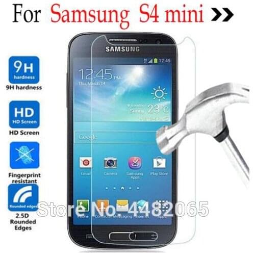 For Samsung Galaxy S4 mini Tempered glass Screen Protector Cover On Samsung Galaxy S4 mini i9190 S4mini i9198/i9192/i9195 Shield