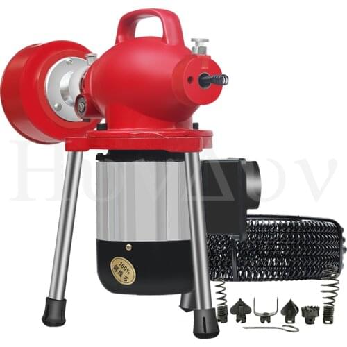GQ80 pipe dredge machine professional kitchen toilet toilet floor drain dredge electric sewer dredge 400r/pm 220V