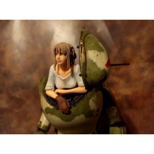 1/20 modern Female Pilot with Cockpit toy Resin Model Miniature Kit figure Unassembly Unpainted