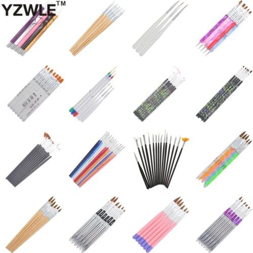 WUF 21 Different Styles DIY Nail Art Acrylic UV Gel Design Brush Painting Drawing Pen Tips Tools Kit (T22-41)