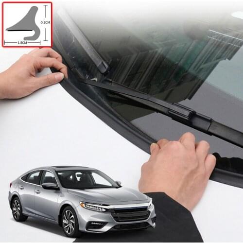 For Honda Insight 2019-2022 DIY Car Seal Strip Windshied Spoiler Filler Protect Edge Weatherstrip Strip Sticker Auto Accessories