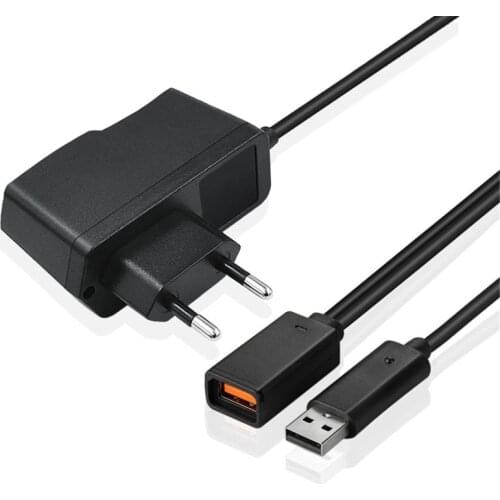 AC 100V-240V Power Supply EU Plug Adapter USB Charging Charger for xbox360 Kinect Sensor T84D