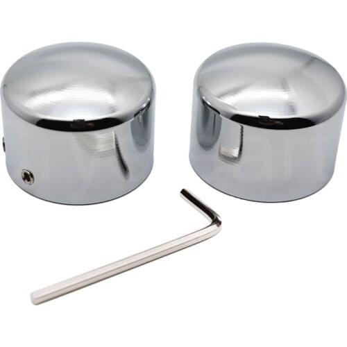 Front Axle Nut Cover Cap Bolt For Harley Touring Softail Road King FLTR FLHT FLHRC Street Electra Tri Glide Sportster Dyna V-Rod