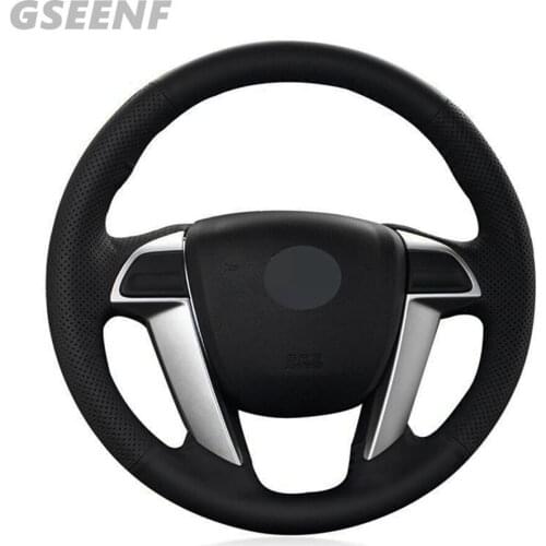 DIY Steering Wheel Cover For Honda Crosstour 2012 Pilot 2009-2015 Odyssey 2011-2017 Accord 8 2008-2012 Black Genuine Leather