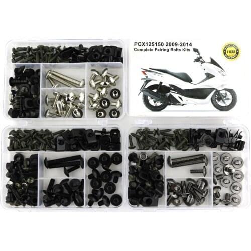 For Honda PCX125 PCX150 2009 2010 2011 2012 2013 2014 Motorcycle Complete Full Fairing Bolts Kit Screws Steel Nuts Set